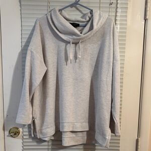 Banana Republic Eco Pullover Cowl Neck Sweatshirt Size XL Off White Women’s